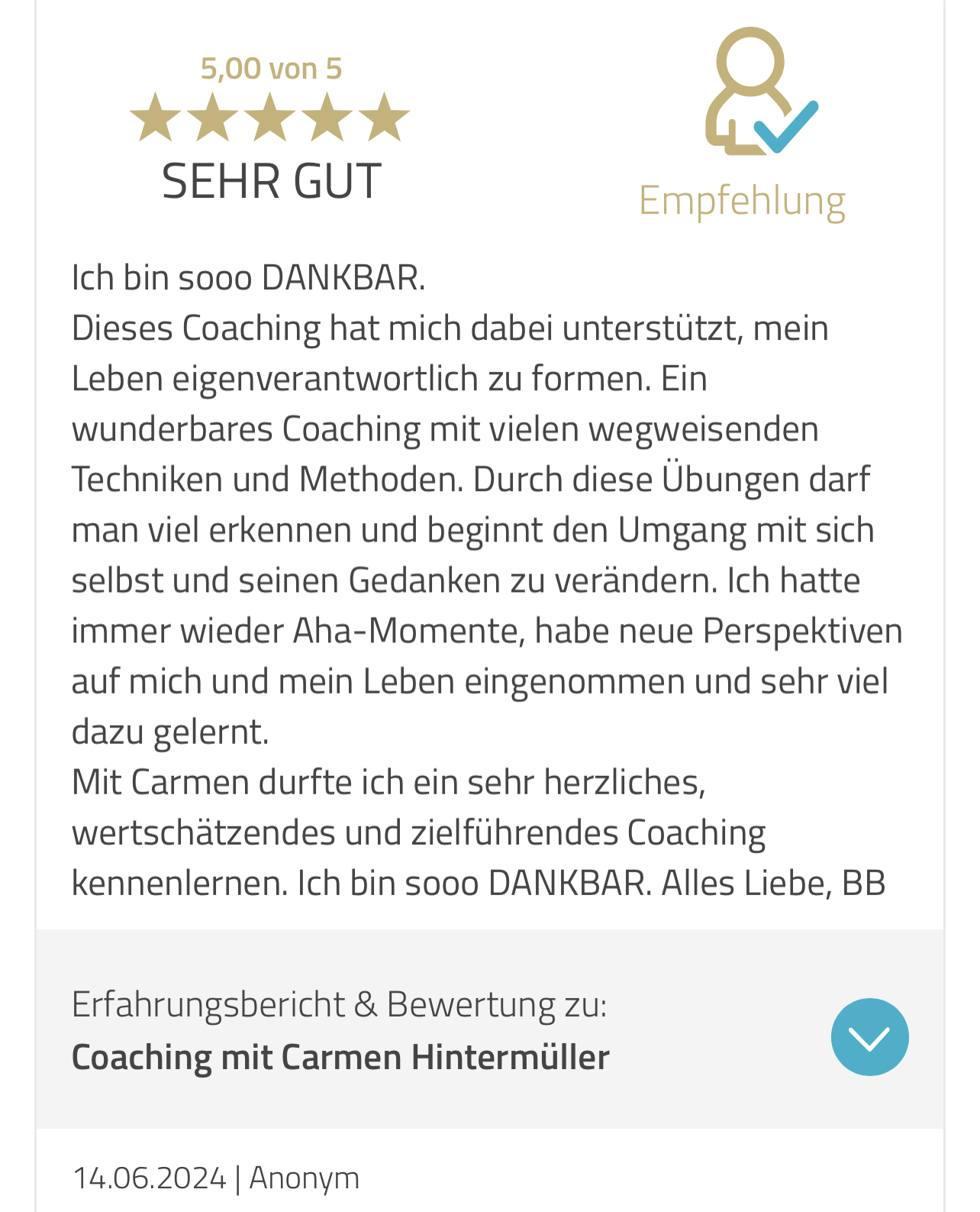 Stressmanagement Coaching Arzt Feedback